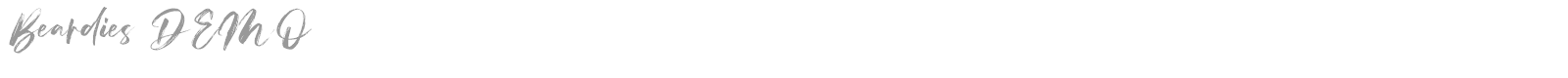 Beardies font preview